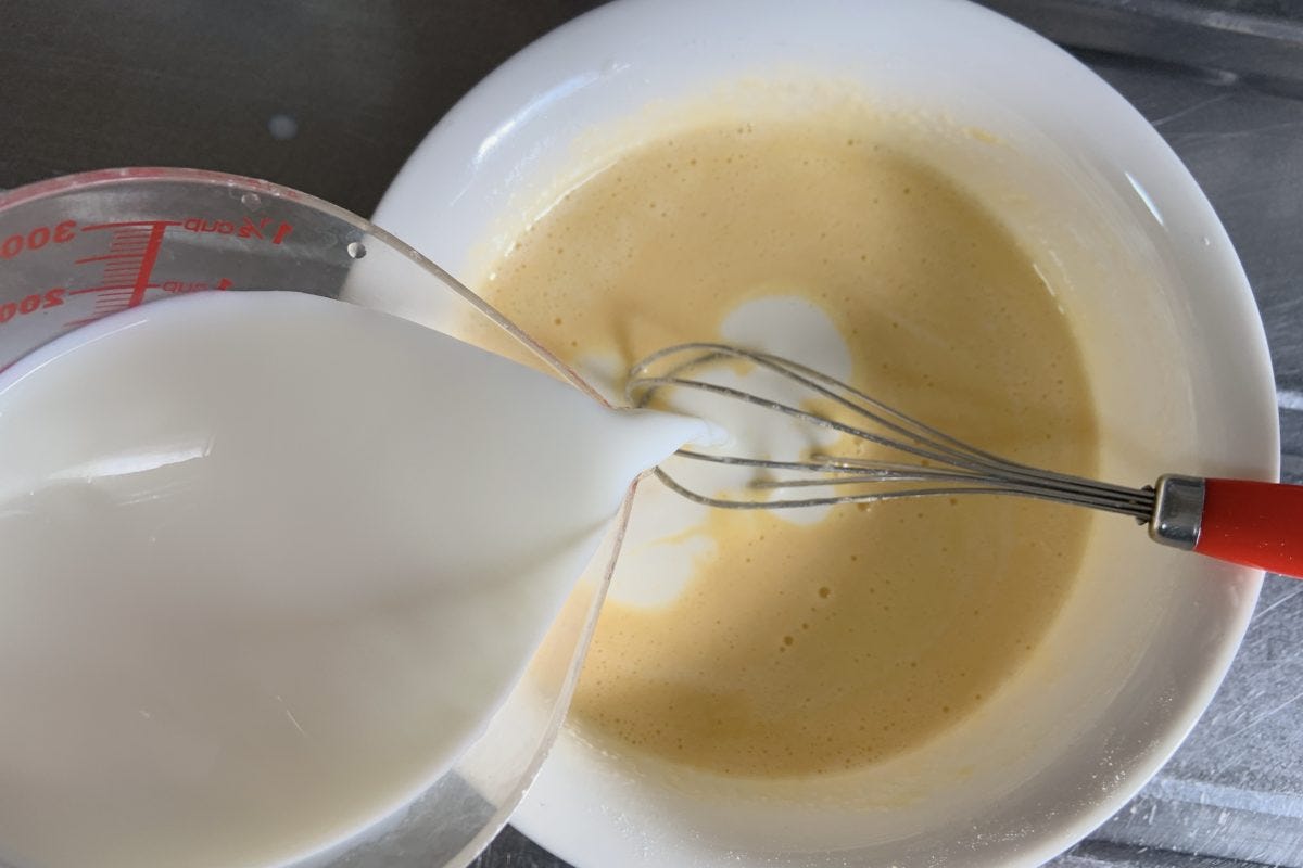 レンジでなめらかカスタードクリーム