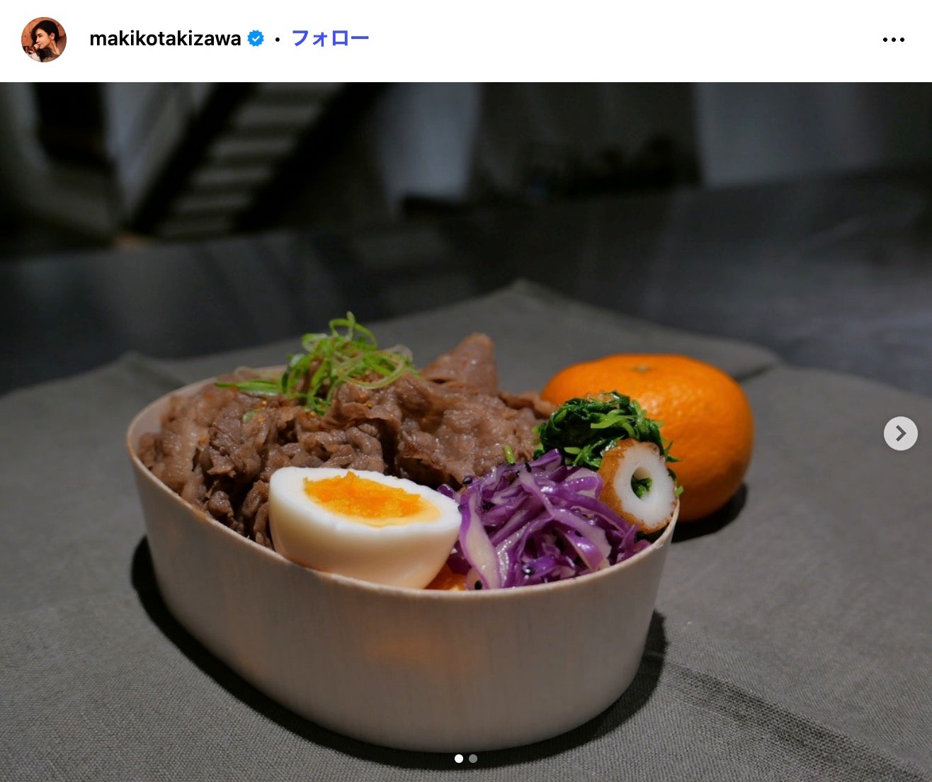 滝沢眞規子Instagramより