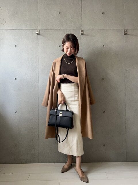 ユニクロのタートルネックコーデ