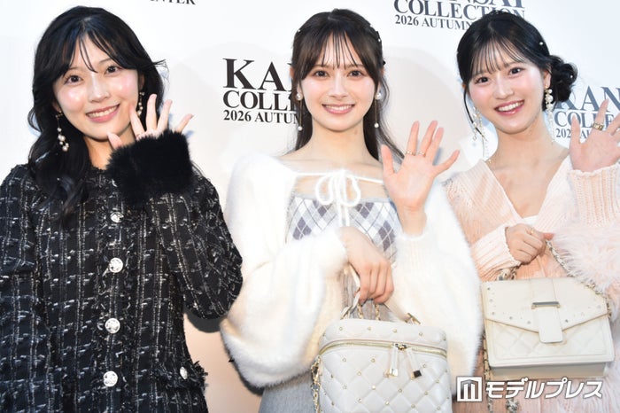 AKB48伊藤百花・佐藤綺星・八木愛月、連続ランウェイに喜び 舞台上で「ニヤッてしちゃった」理由告白【関コレ2026A/W】