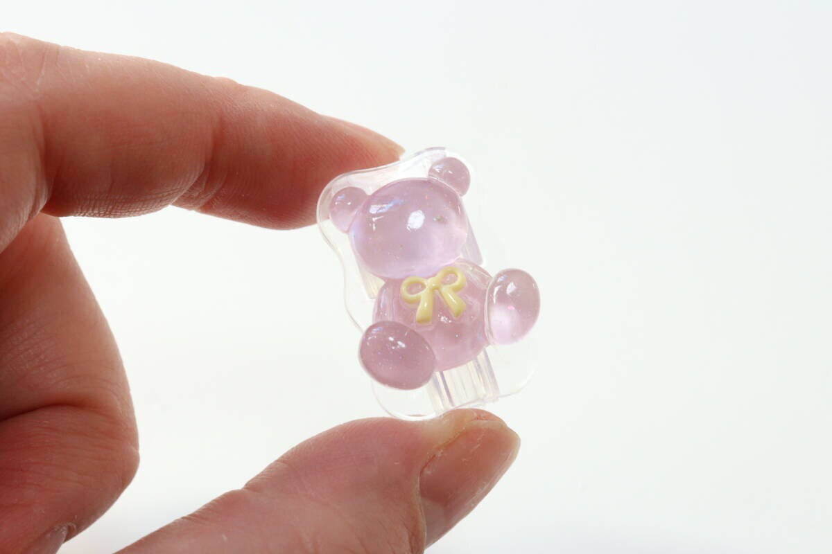 ダイソーのケーブルホルダー（テディベア