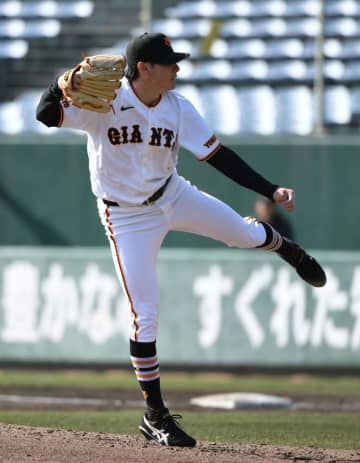 巨人・ドラ1竹丸 石塚K斬り 紅白戦初登板で三者凡退「70点ぐらい」