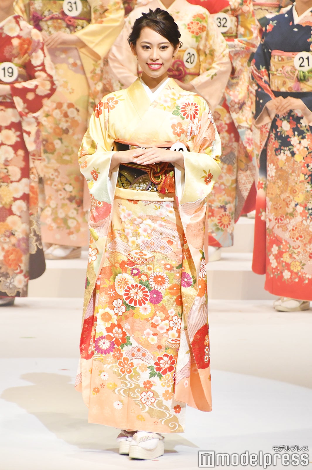 着物審査の様子／「2020ミス・インターナショナル日本代表選出大会」（C）モデルプレス