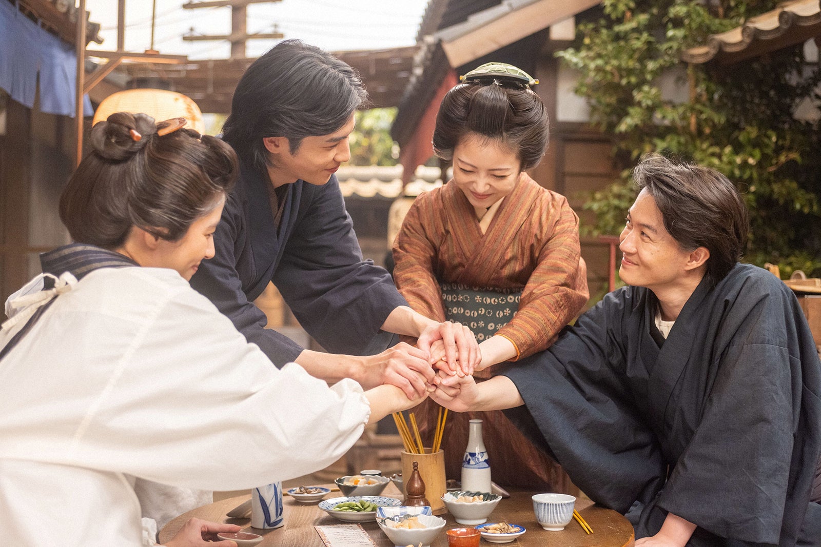 佐久間由衣、志尊淳、浜辺美波、神木隆之介「らんまん」第120話（C）NHK