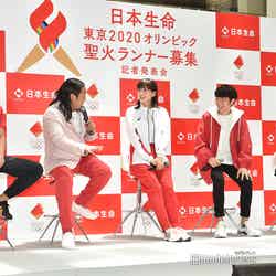 （左から）桐生祥秀選手、秋山竜次、綾瀬はるか、北川悠仁、岩沢厚治（C）モデルプレス
