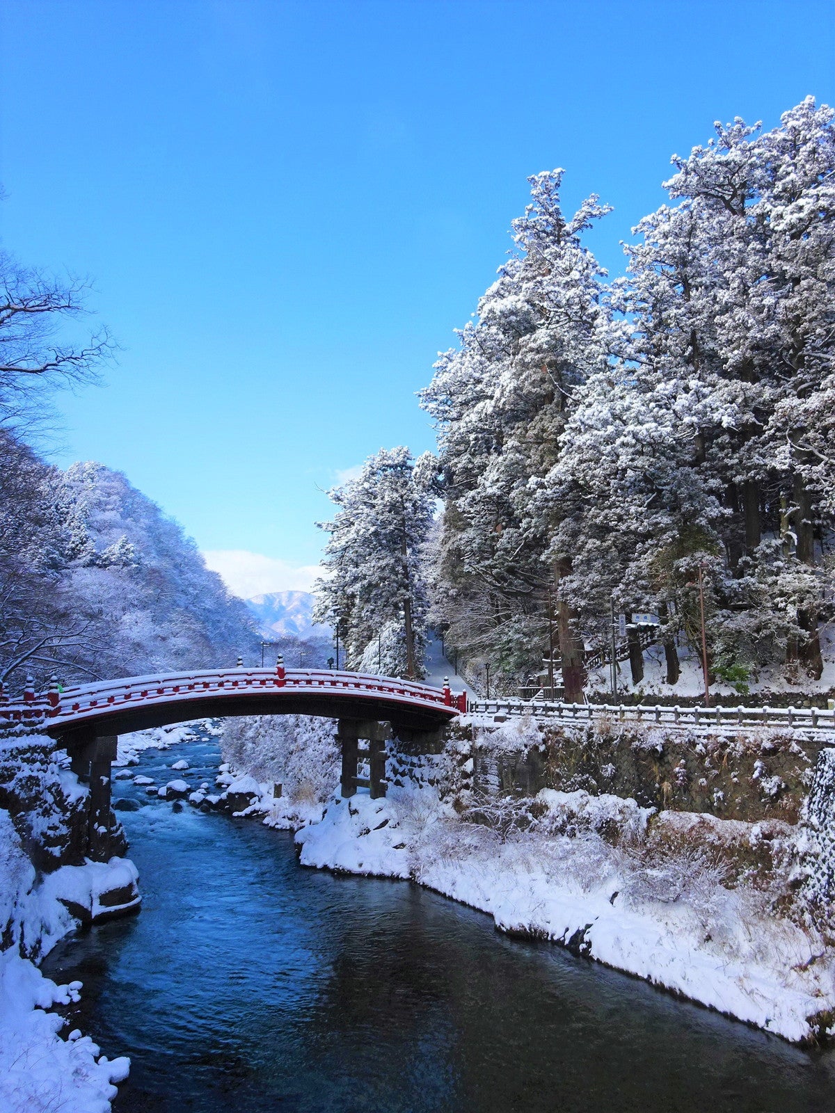 神橋の雪景色／提供画像