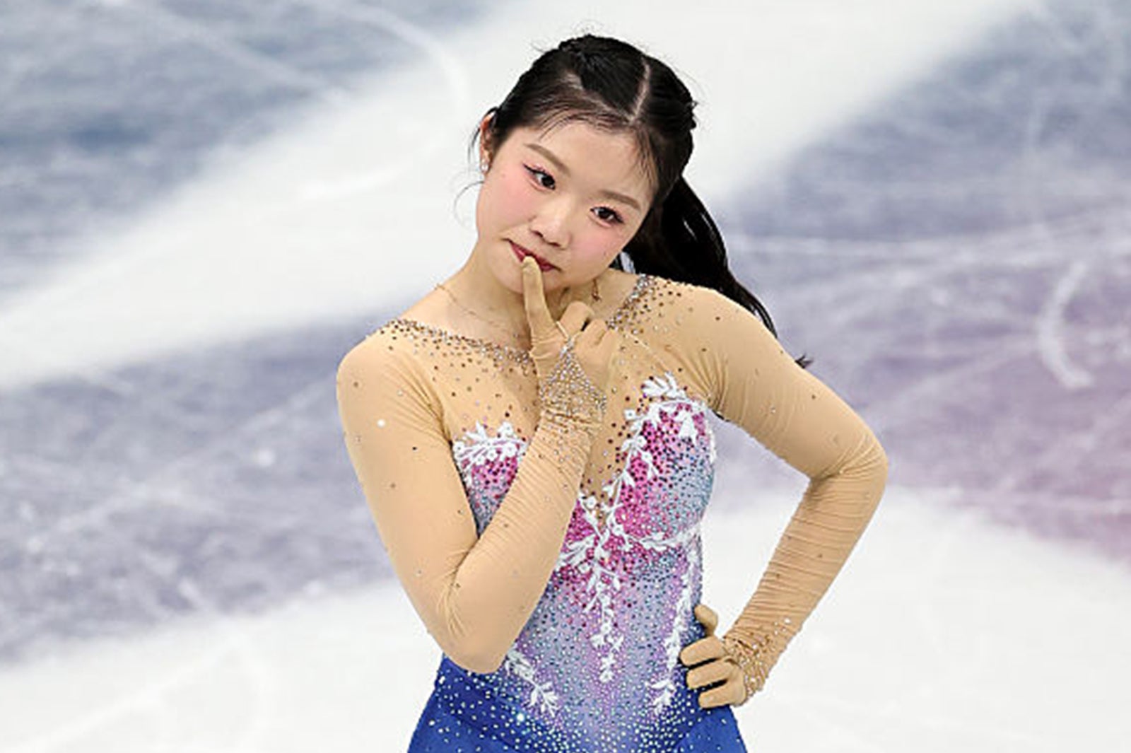 五輪フィギュア“首傾げポーズ”話題・中井亜美選手にキャスター驚き「あんな表情ができるなんて…」ポーズ誕生当時の心境切り込む