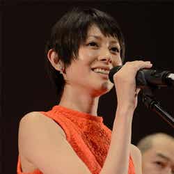 真木よう子/写真は6月29日に行われたモスクワ国際映画祭の舞台挨拶のもの/(C)2013 「さよなら渓谷」製作委員会