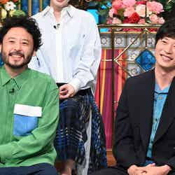 （左から）田臥勇太、田中圭（C）日本テレビ