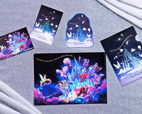 東京ディズニーランド、雲とシンデレラ城が幻想的な新ナイトタイムエンターテイメントのグッズ登場