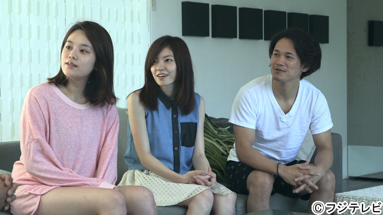 左から：筧美和子、住岡梨奈、宮城大樹／「テラスハウス」7月12日放送回より
