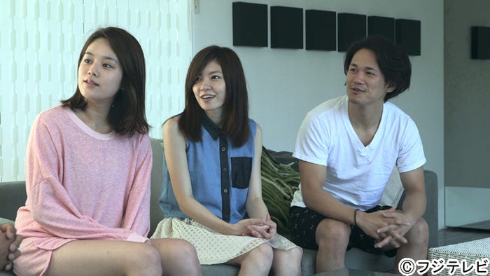 左から:筧美和子、住岡梨奈、宮城大樹/「テラスハウス」7月12日放送回より
