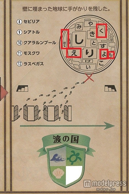 ヒントと照らし合わせて解読