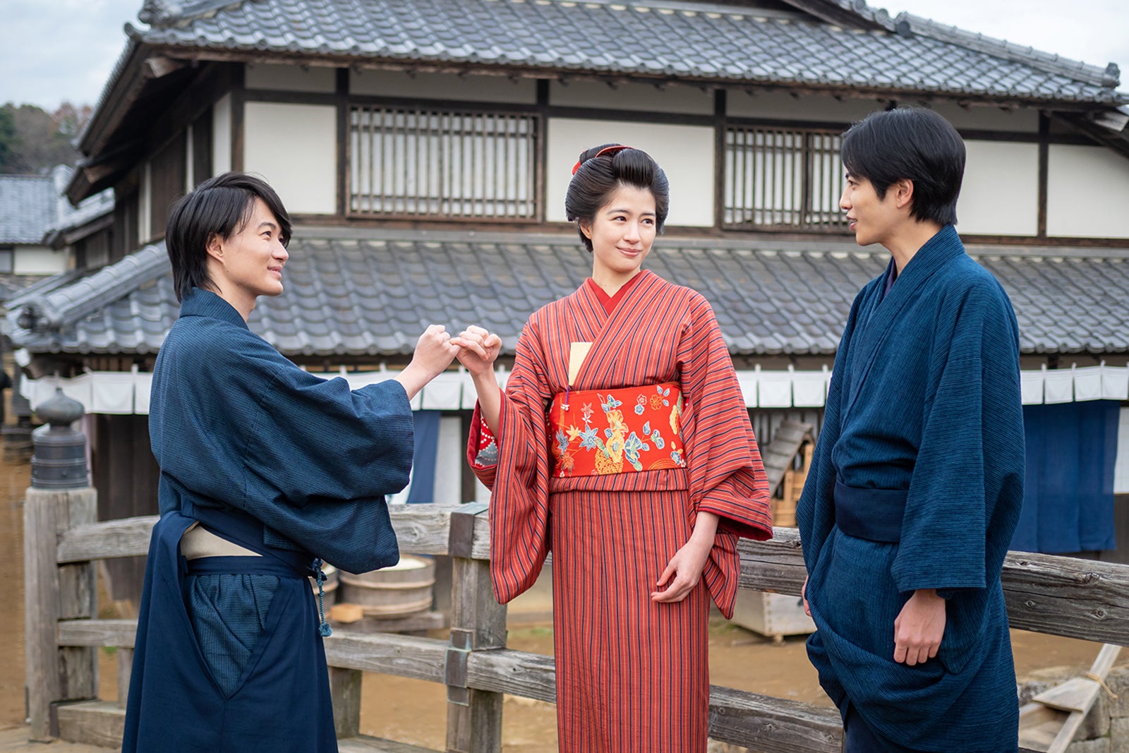 神木隆之介、佐久間由衣、志尊淳／「らんまん」（C）NHK