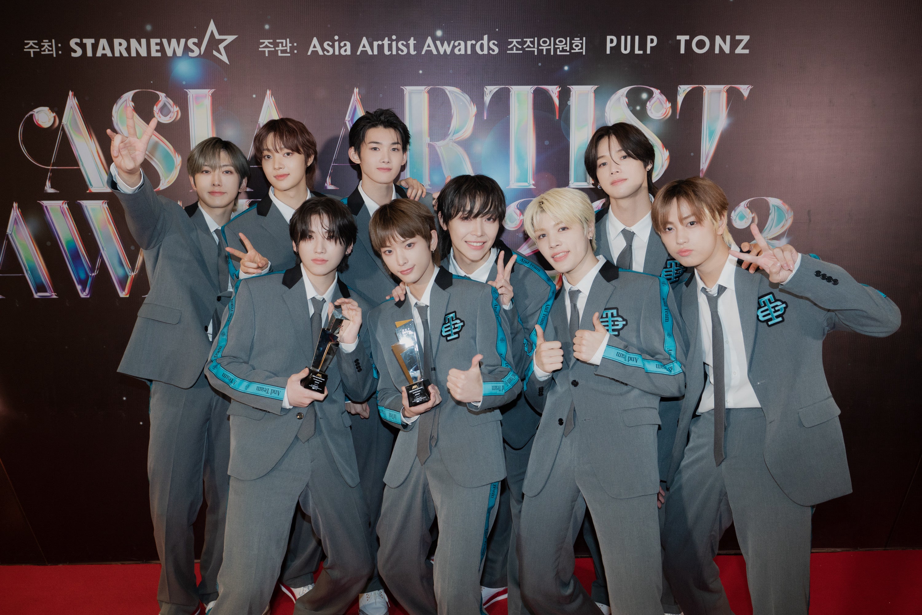 AAA アーティストフォト &TEAM「2023 AAA」で2冠の栄誉「Gento」コラボパフォーマンスで