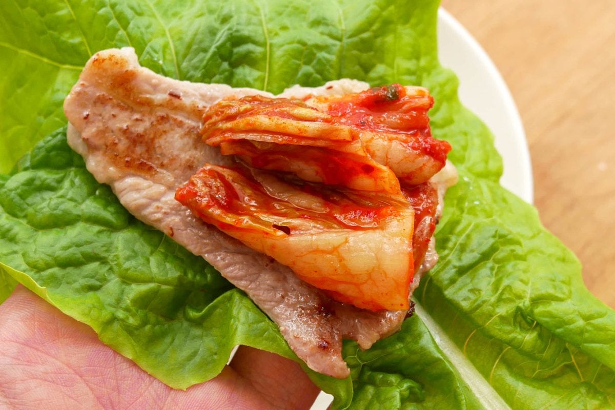 炭火焼肉「食道園」蒲田西口店のキムチ