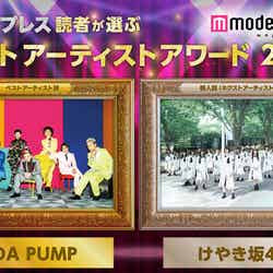 ベストアーティスト賞をDA PUMP、新人賞（ネクストアーティスト賞）をけやき坂46が受賞（アー写・提供画像）