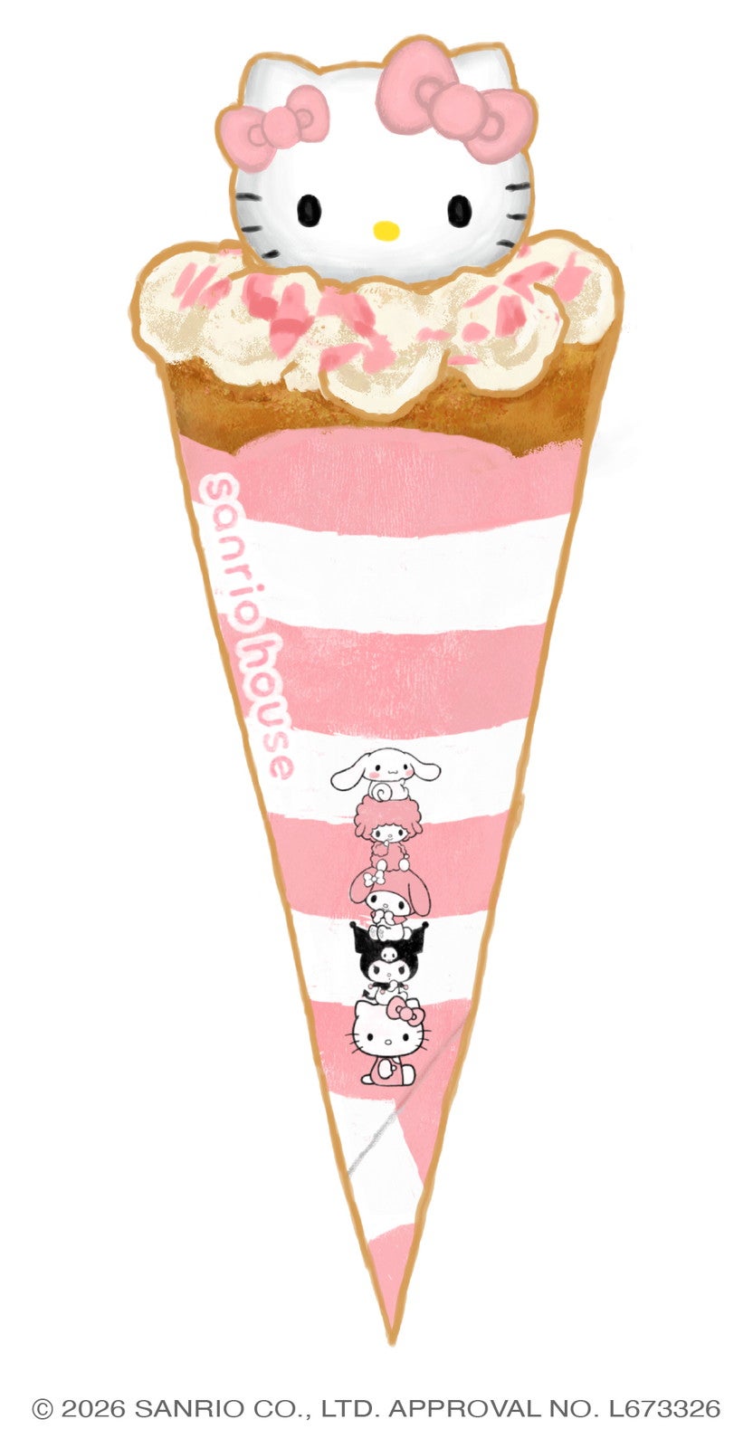 （C）2026 SANRIO CO．， LTD． APPROVAL NO．L664297