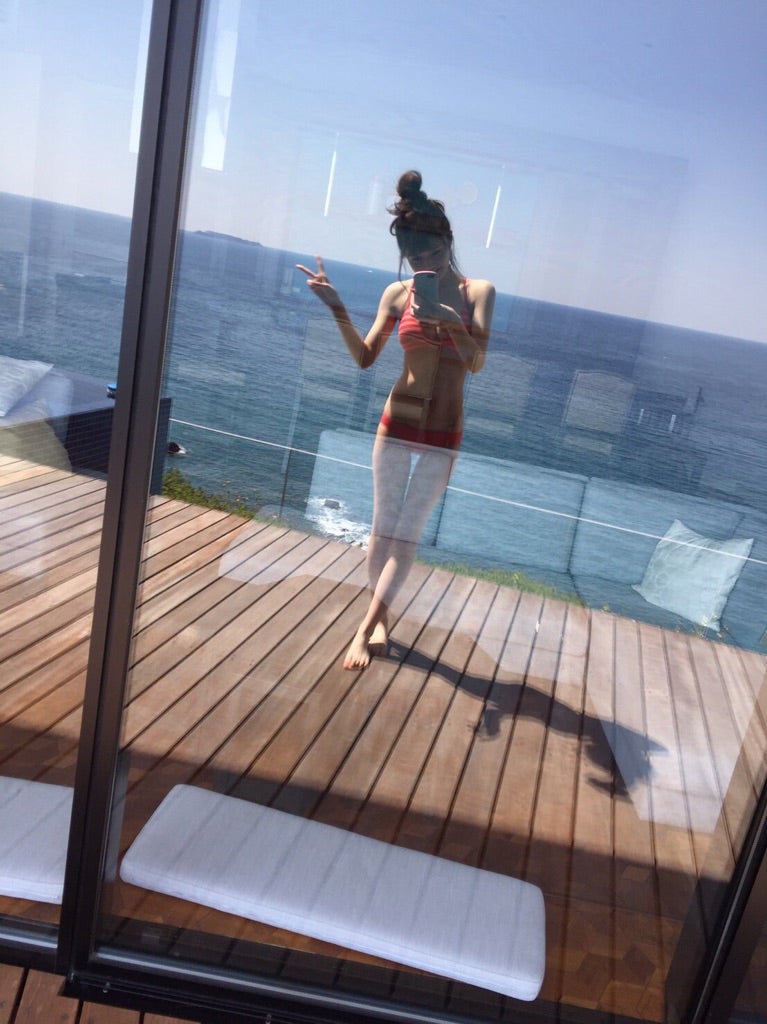 「週刊ヤングジャンプ」21号オフショット（提供写真）