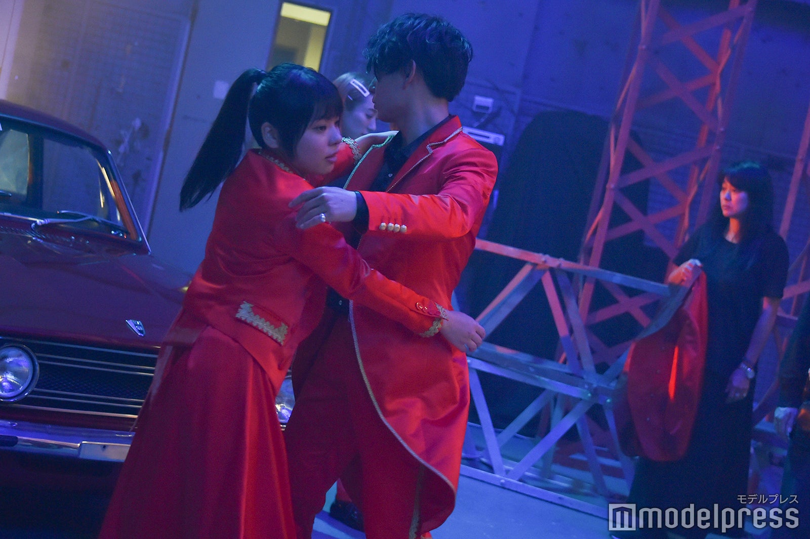 藤井菜央、榊原徹士／吉本坂46RED「君の唇を離さない」MV撮影風景（C）モデルプレス