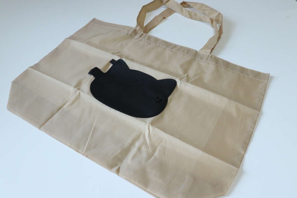 折りたたみショッピングバッグ(ダイカットネコ) デザイン 折りたたみショッピングバッグ(ダイカットネコ) デザイン