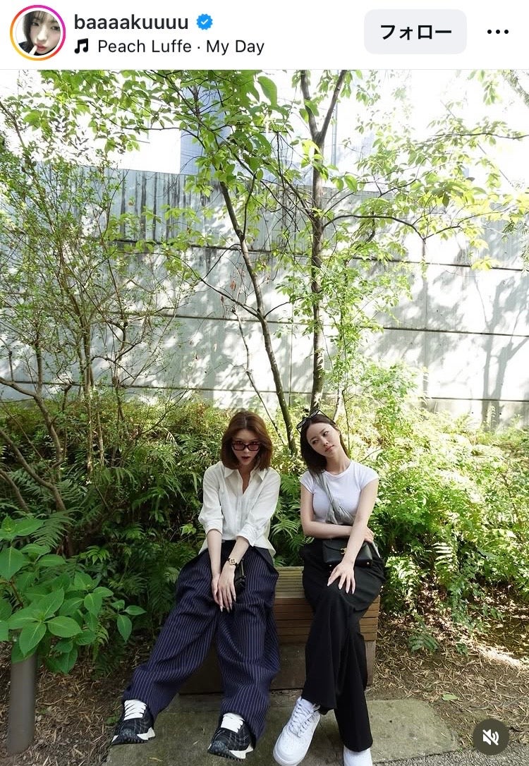 （左から）井手上獏、姉／井手上漠Instagramより