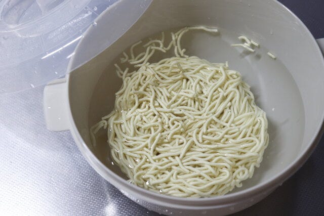 ダイソー　電子レンジでお手軽ラーメン　調理方法