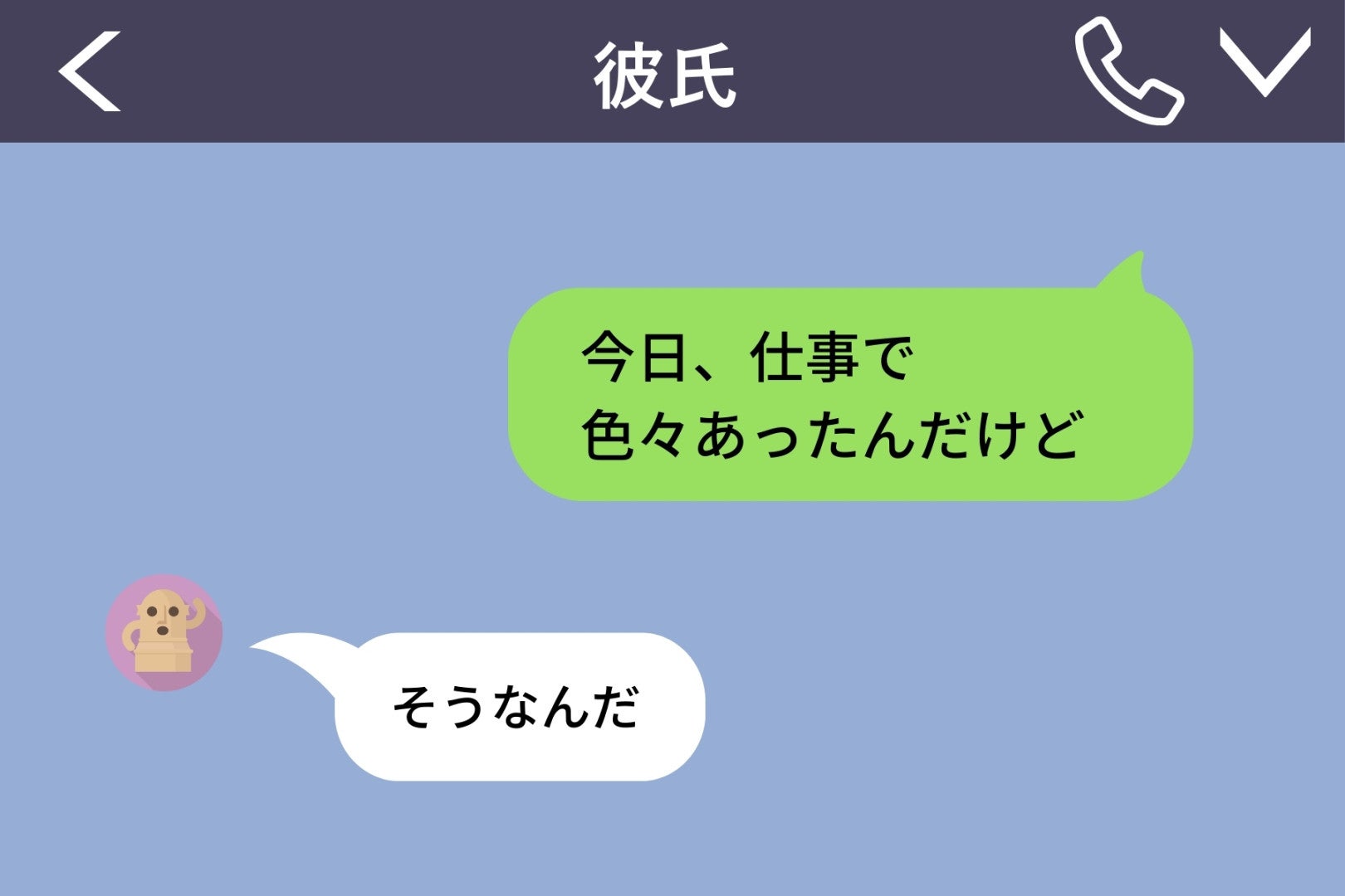 「今何してる？」と送ったら「ご飯食べてる」→「何食べてるの？」→「肉」→会話が続かない彼を動かした一言