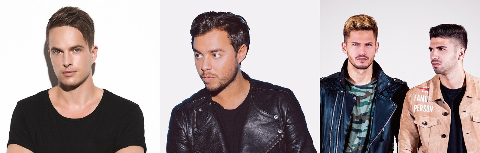 世界的有名DJが集結（提供画像）／（左から）DANNIC、QUINTINO、VINAI