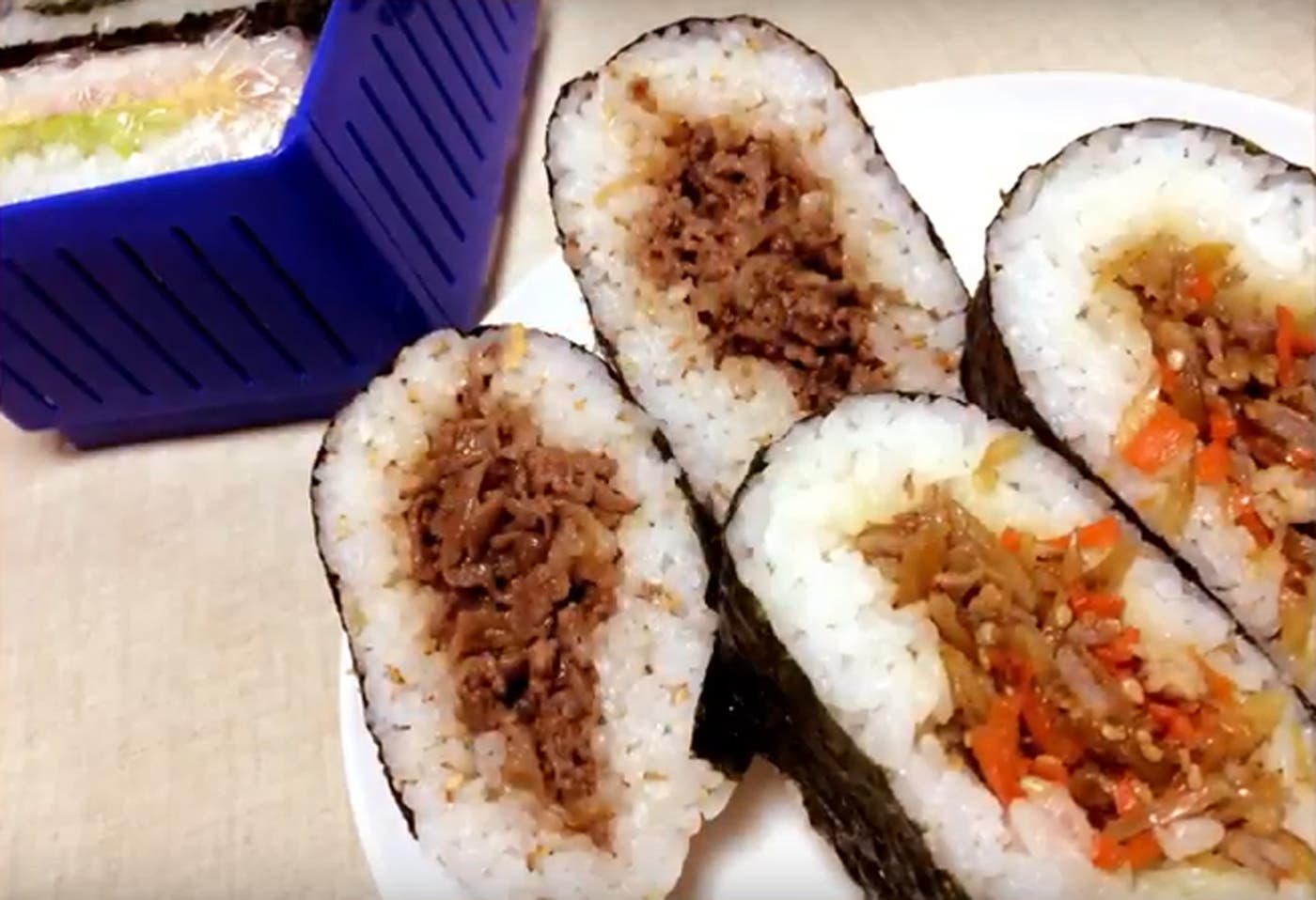 清水選手のお母さんがつくってくれた“おかずおにぎり”