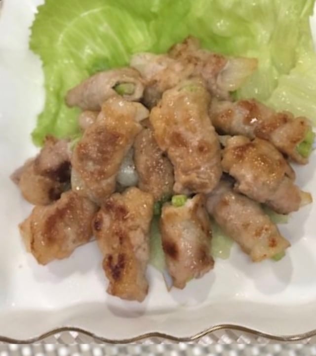 コストコの国産豚肉小間切れ肉巻き野菜レシピ