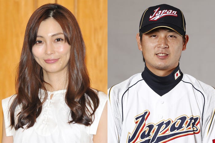 結婚を発表した押切もえ(C)モデルプレス/涌井秀章投手(写真:Getty Images)