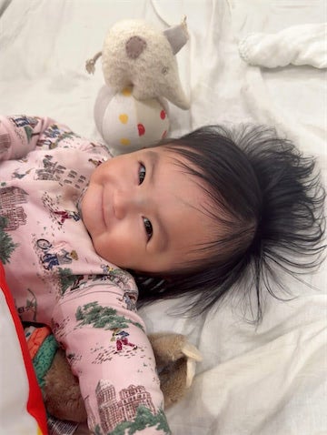 川崎希、生後6カ月次女・ぐーちゃんの健診に驚き「びっくりするくらい大きくなってた」