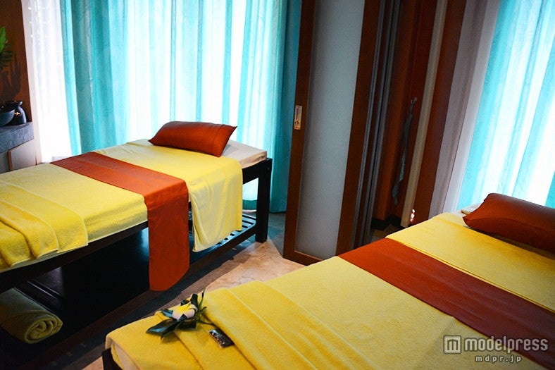 スパのトリートメントルーム／スパは800バーツ（約2，400円～）