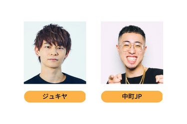 ジュキヤ、中町JP（提供写真）