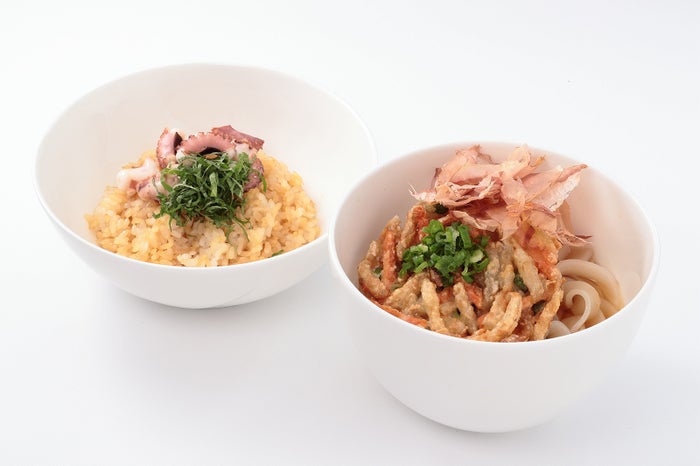 冷やしきしめんとたこめしのセットフリードリンク付　1,650円／画像提供：LEGOLAND Japan