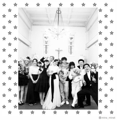 「高嶺の花」石原さとみら集結、笑顔の“結婚式”オフショットが話題 峯田和伸が撮影秘話明かす