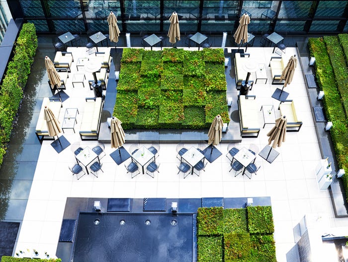 シャネル銀座ビルディングの屋上テラス/画像提供:ベージュ アラン・デュカス 東京