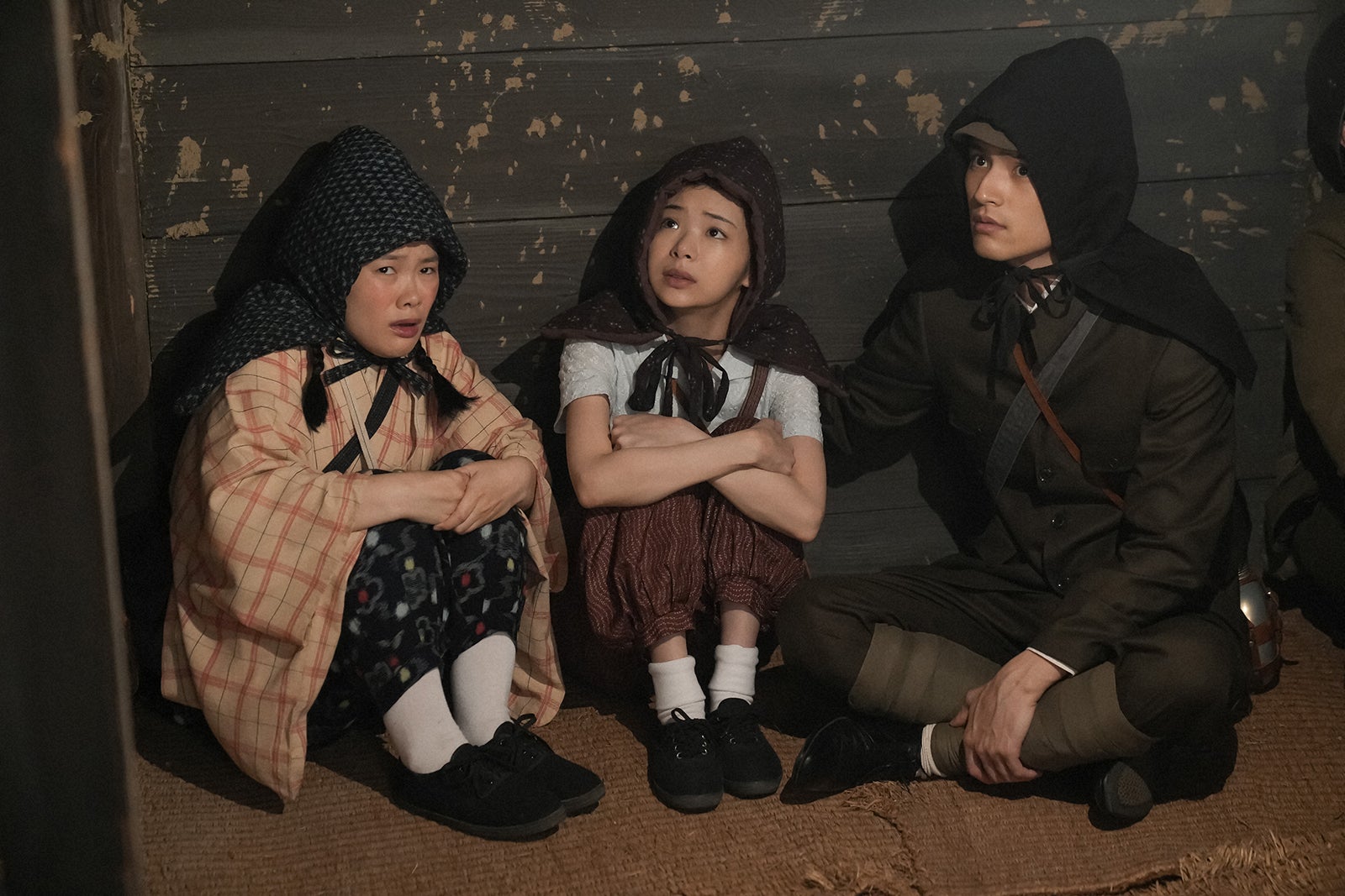 富田望生、趣里、水上恒司「ブギウギ」第64話（C）NHK