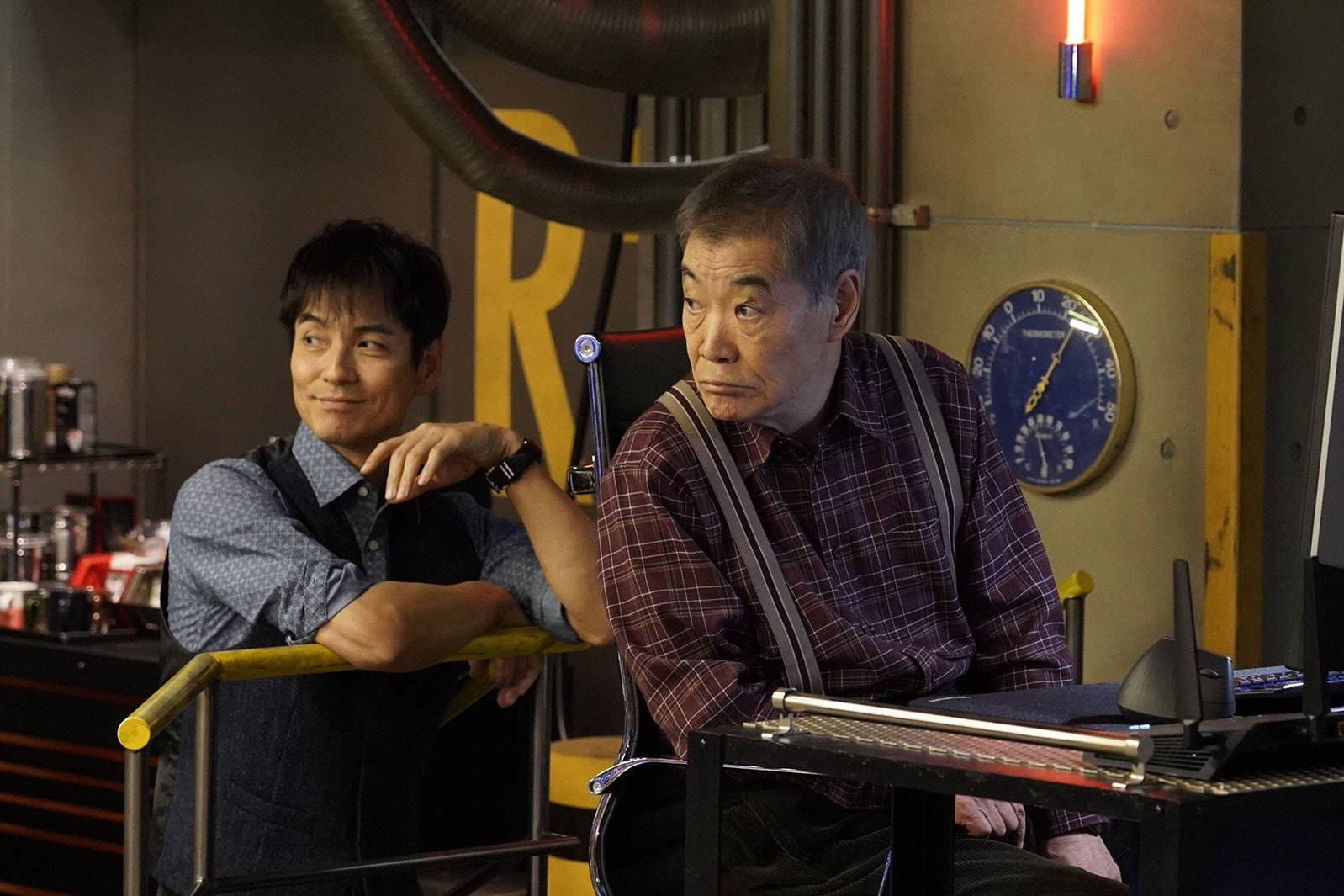 沢村一樹、柄本明／「絶対零度～未然犯罪潜入捜査～」第2話より（C）フジテレビ