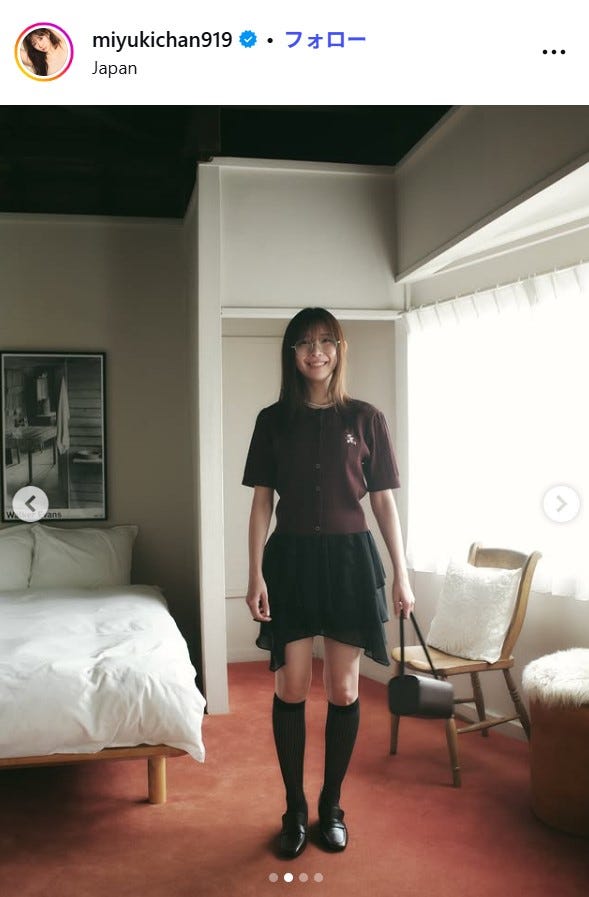 渡辺美優紀Instagramより