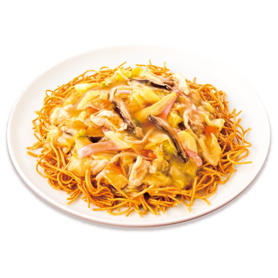 三杯酢が決め手 あんかけかた焼そば（税込680.40円）（提供画像）