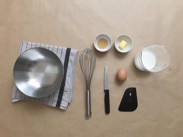 無印良品の米粉のパンケーキ材料