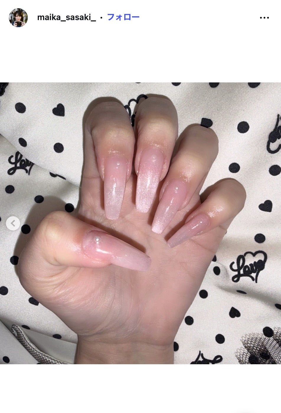 佐々木舞香Instagramより
