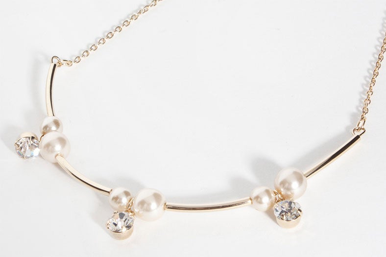 ビジュー&パールMIXネックレス「DEPARTMENT」1,240円（税込）