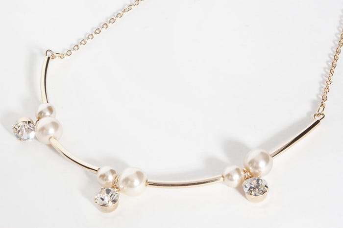 ビジュー&パールMIXネックレス「DEPARTMENT」1,240円(税込)