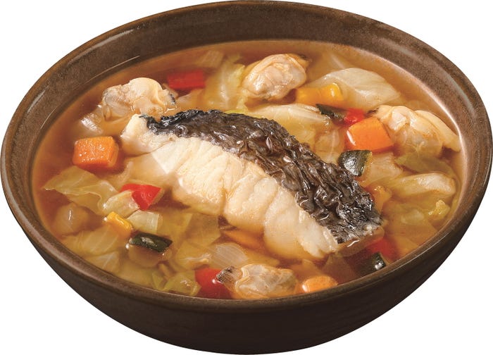 「魚介の旨味が決め手!ブイヤベーススープ」税込419円 /提供画像