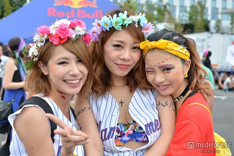 会場に集まったオシャレ女子たち