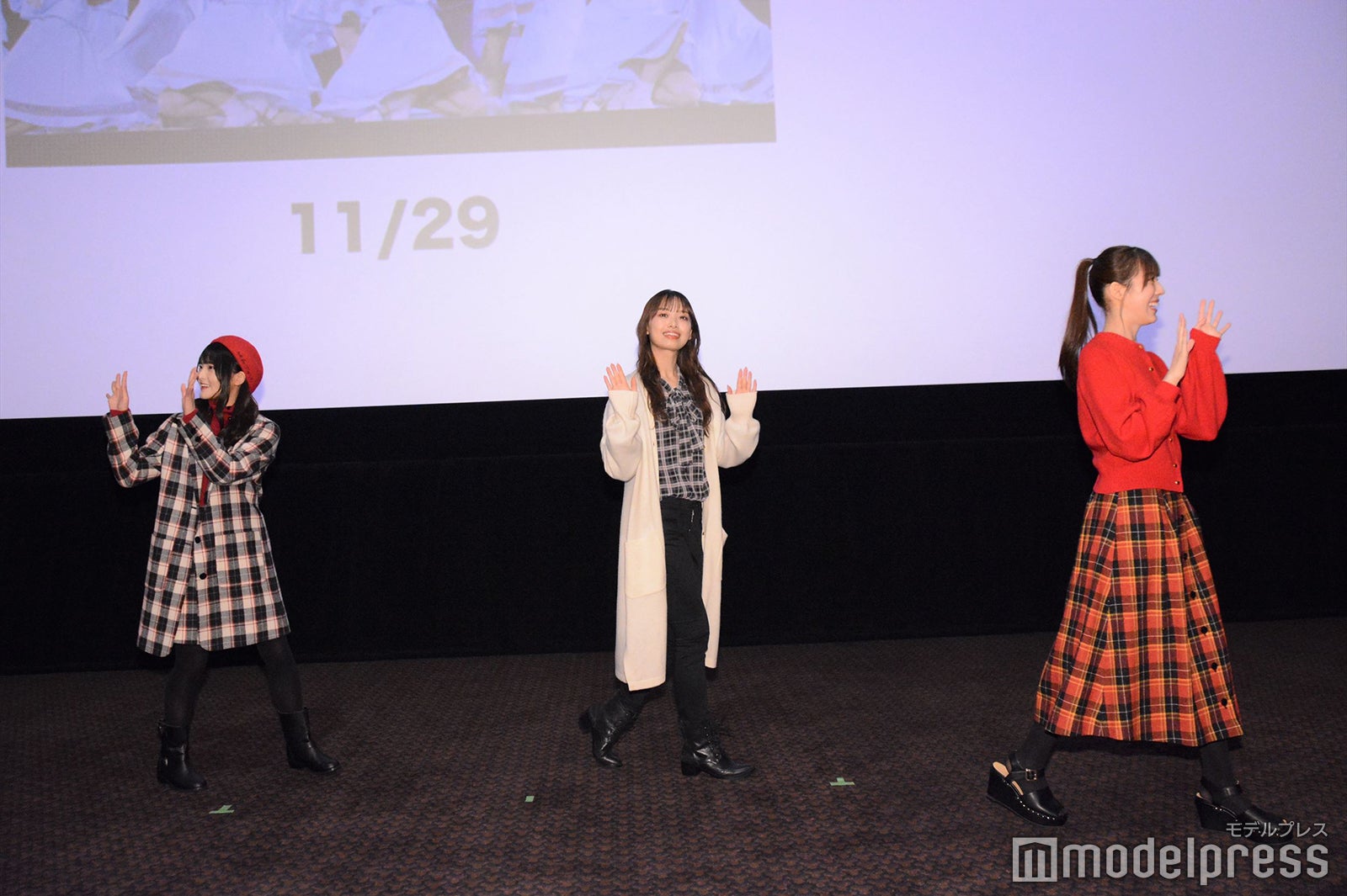 高瀬愛奈、濱岸ひより、森本茉莉／日向坂46（C）モデルプレス