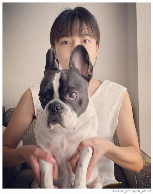 川口春奈、愛犬と一緒に星野源「＃うちで踊ろう」コラボ「最強の癒やし」と反響